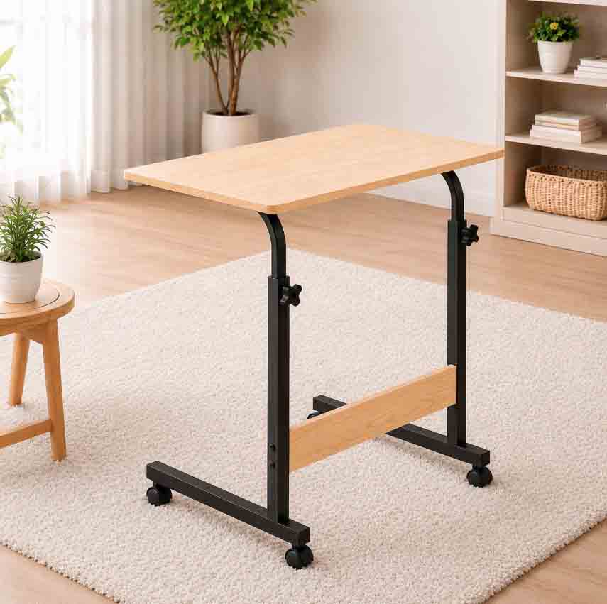 Single Layer Adjustable Table Black